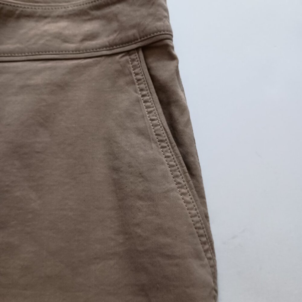 Eileen Fisher Tan Classic Walking Shorts Linen Blend Women’s Size 14 NWT - Picture 5 of 14